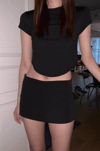 nylon low skirt pants