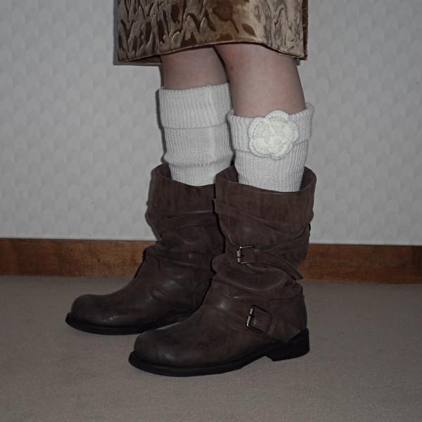 rose leg warmer ( 3 color )