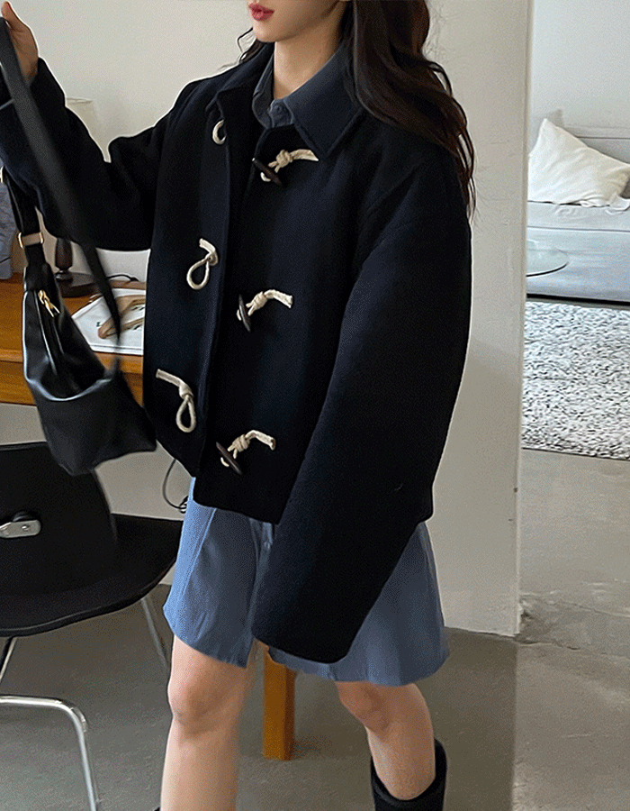 베이커 숏 더플 코트