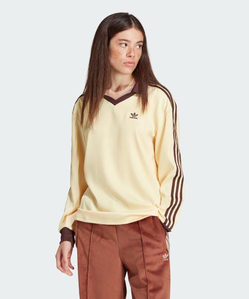 3S 새틴 긴팔 티 - 올모스트옐로우 / IT9835