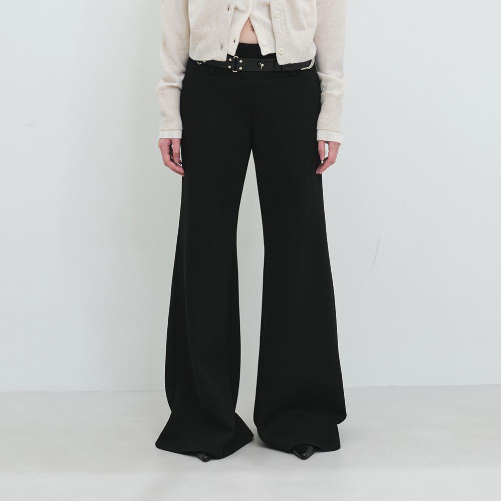 Wide Flare Pants (Black)
