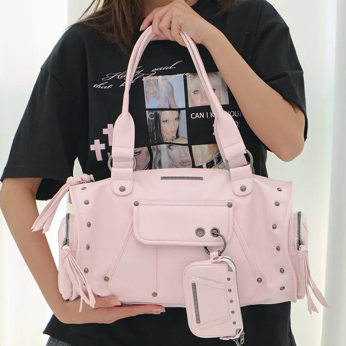 VEIL STUD BAG & WALLET (LIGHT PINK) F26QE981