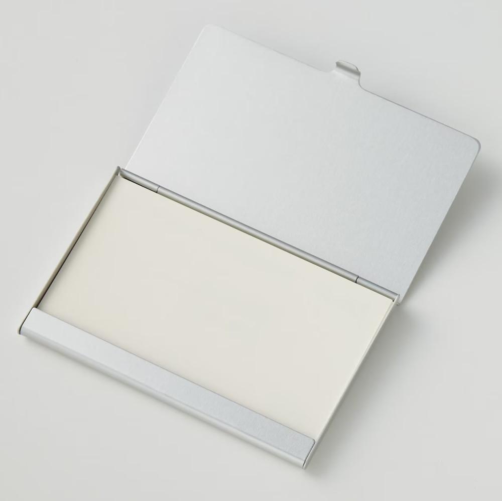 MUJI 무인양품 알루미늄 카드 명함 케이스 얇은 타입