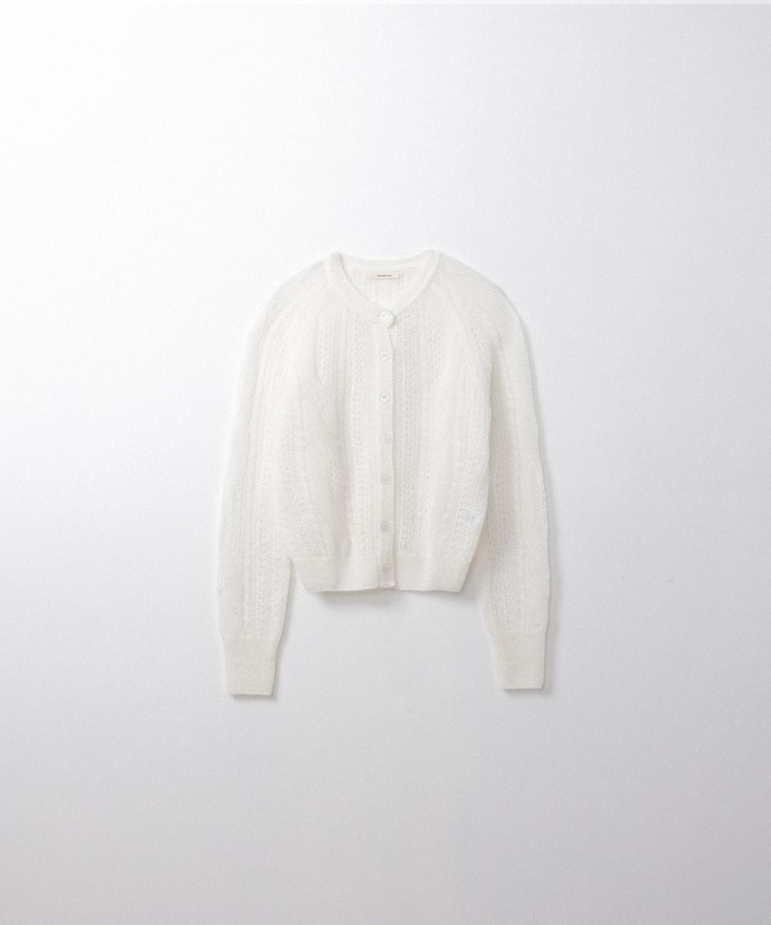모헤어 스카시 가디건 (ivory)