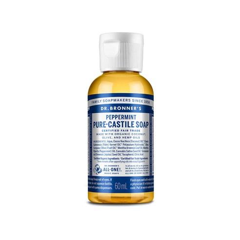 닥터브로너스 페퍼민트 퓨어 캐스틸 솝, 60ml, 1개