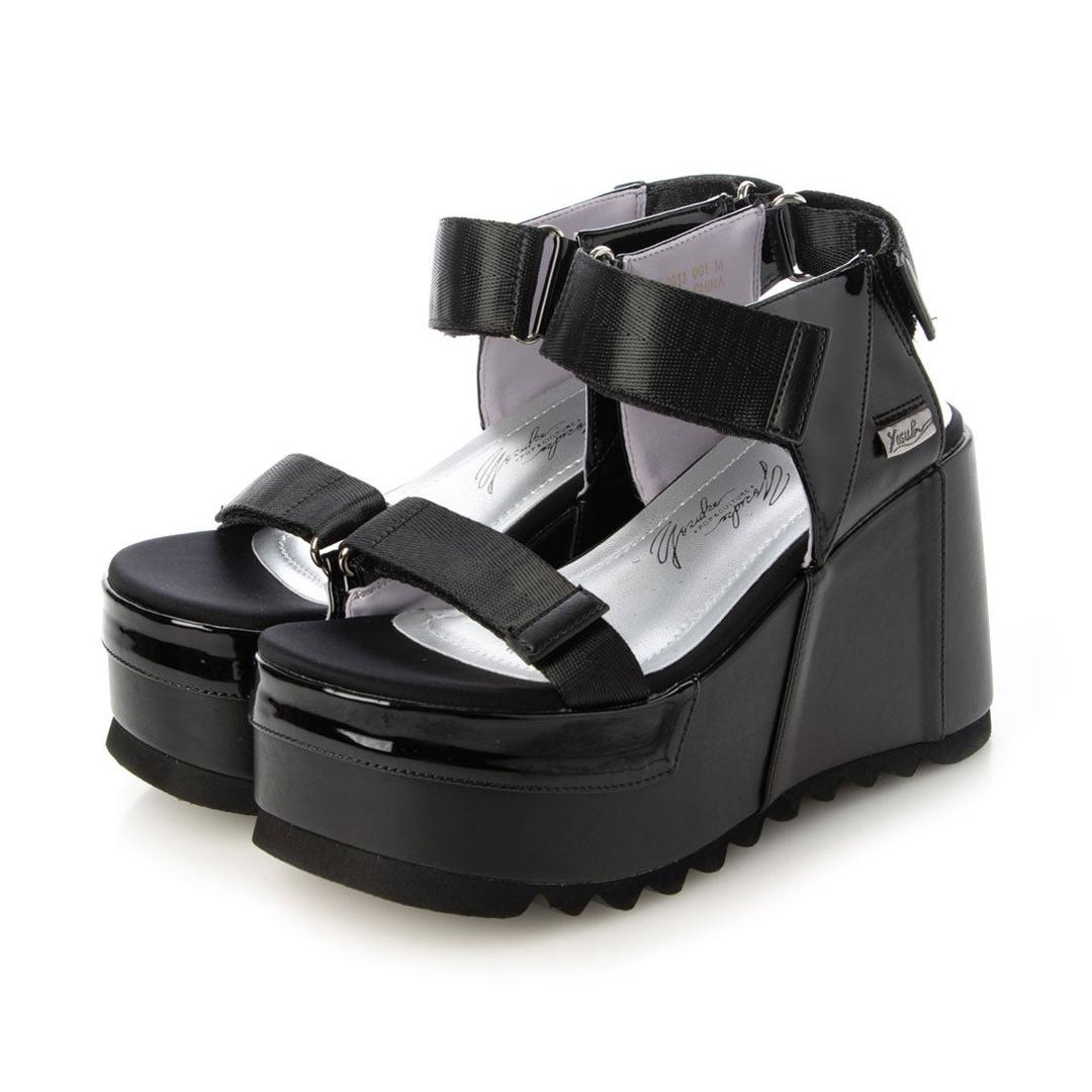 ヨースケ YOSUKE 厚底サンダル （ブラック）