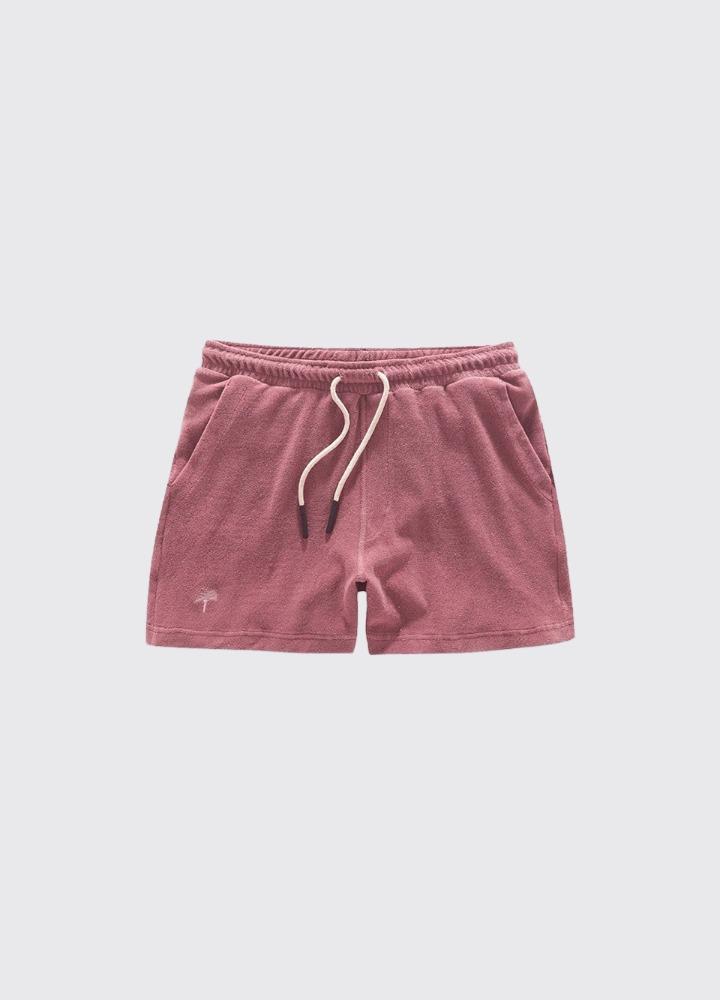 DUSTY PLUM TERRY SHORTS