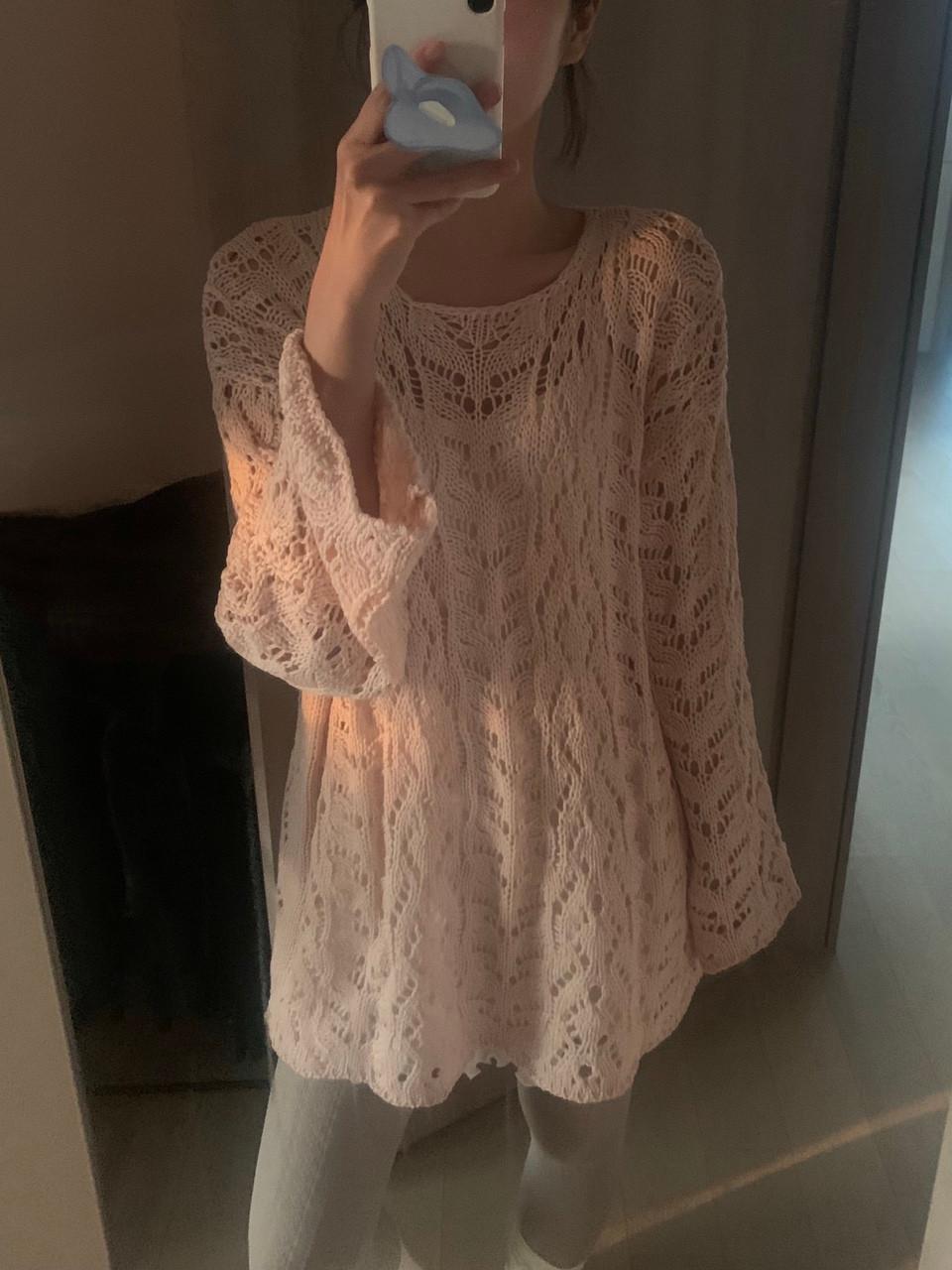 애니웨이썸머 amy heart knit