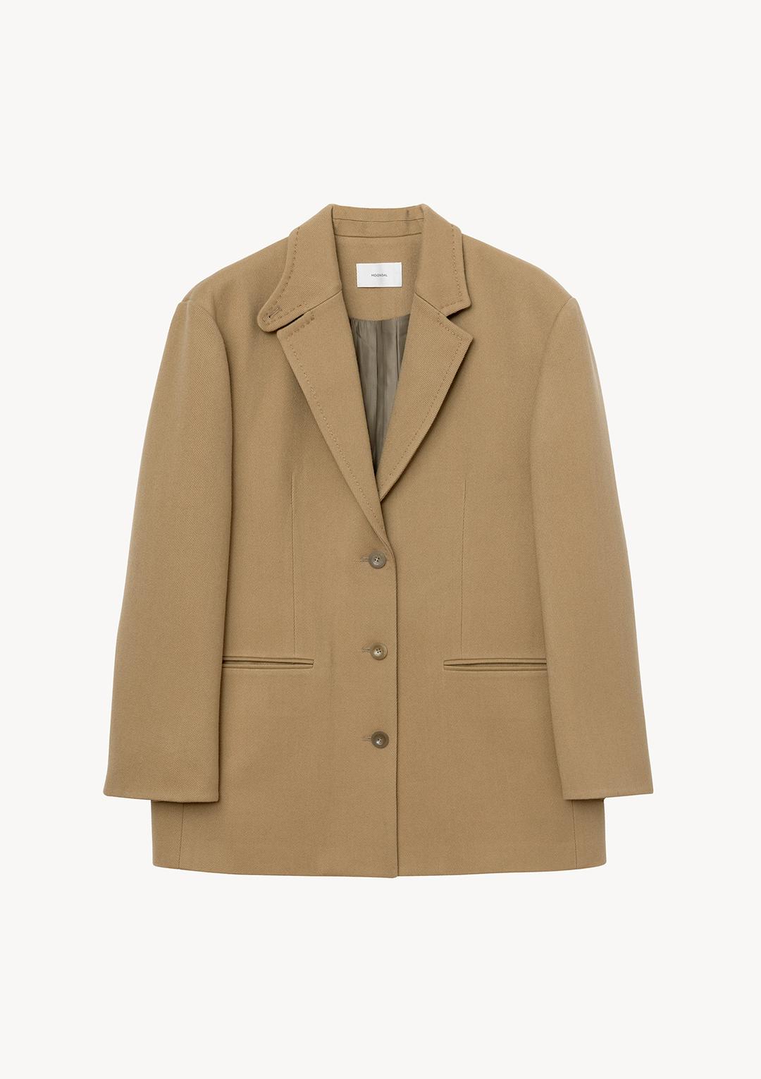 Hannah Wool Jacket in Beige