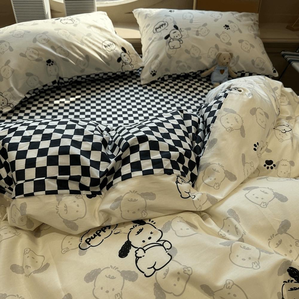 체커보드 포차코 순면 베딩커버 시리즈 이불커버 베개커버 시트 세트