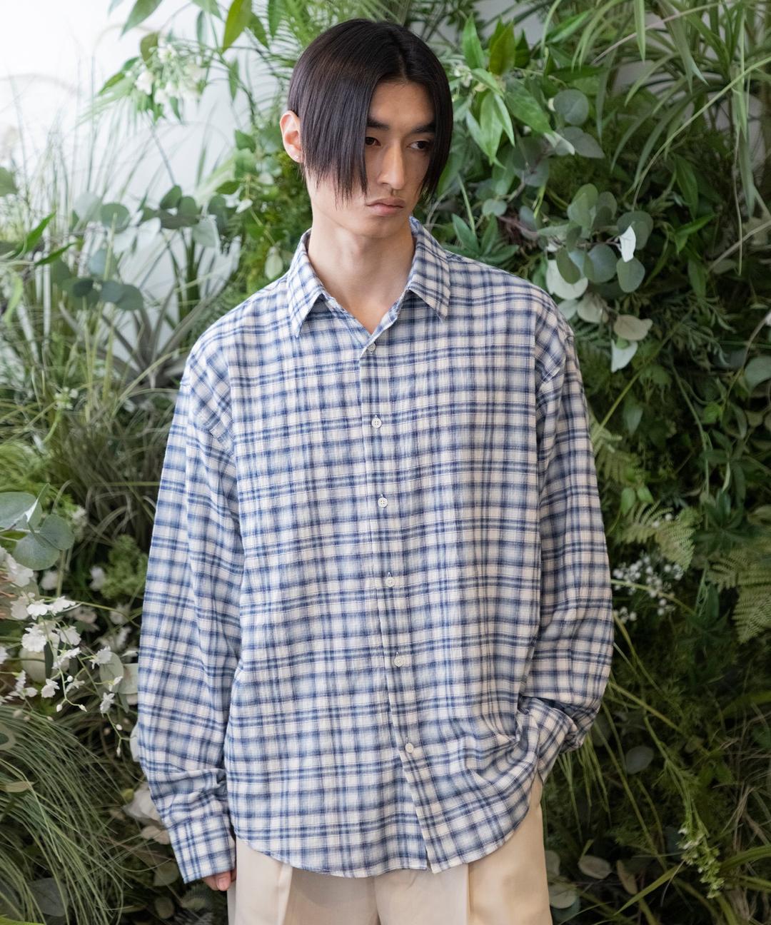 리조트 체크 셔츠[블루]