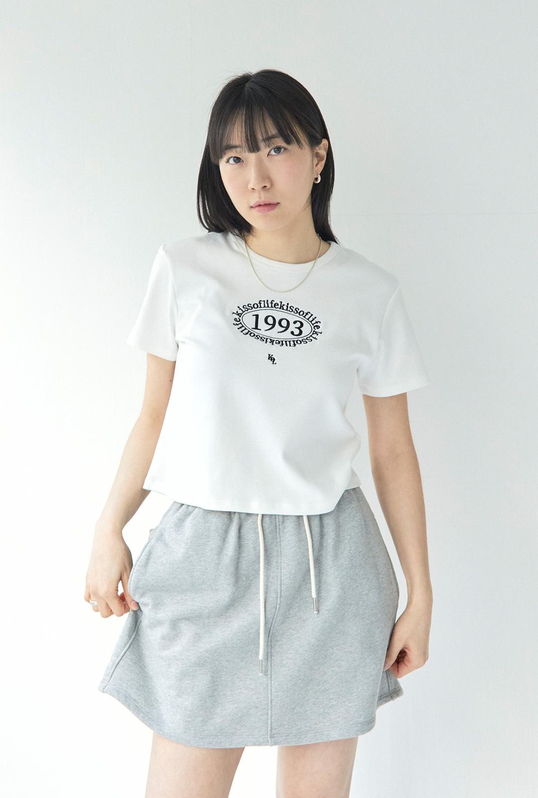 1993 Crop T-Shirt white