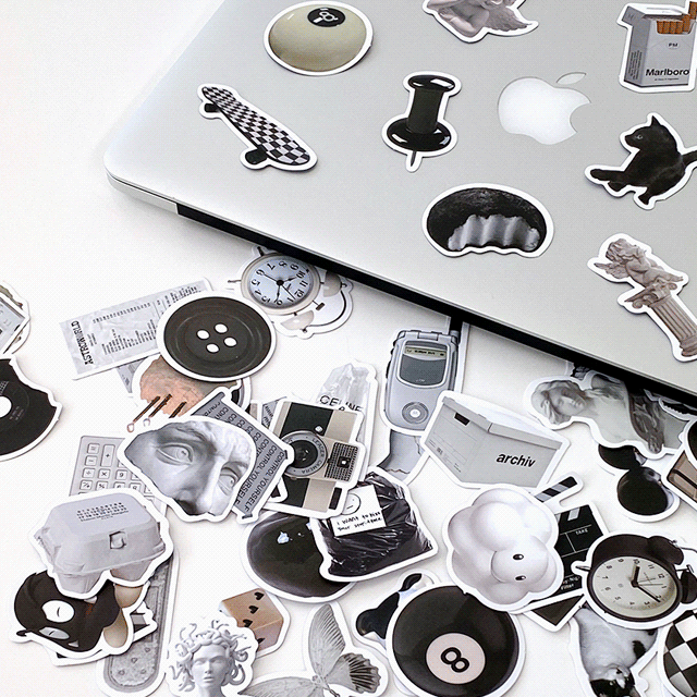 [당일배송/61장SET] 리무버블 스티커팩 No.S4 61장 세트 감성 소품 데코 스티커 다꾸 폰꾸 노트북 일기장 다이어리 아이패드 핸드폰