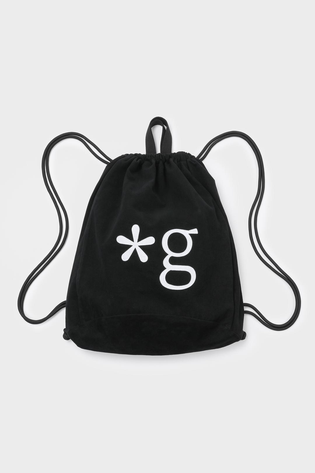 SIGNATURE LOGO GYM SACK (WASHED BLACK)