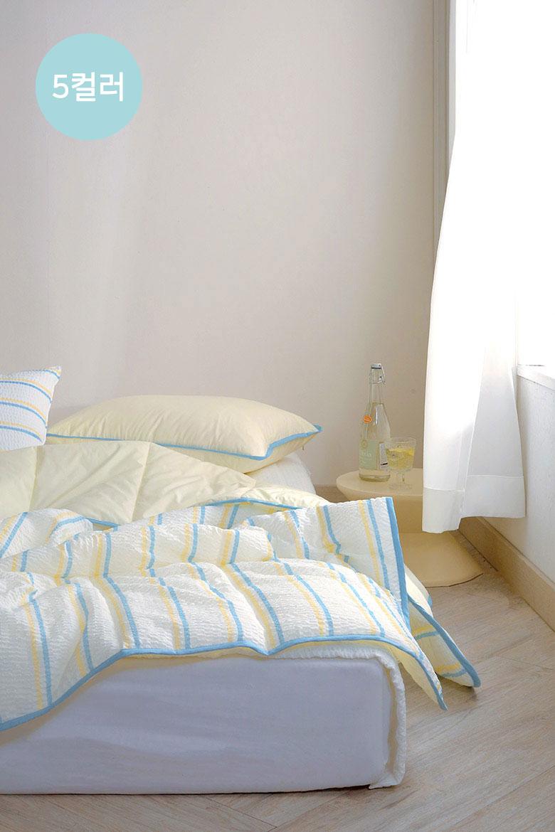 뉴썸머 리플 시어서커&아사면 여름 차렵이불 - 5컬러[S/SS,Q]