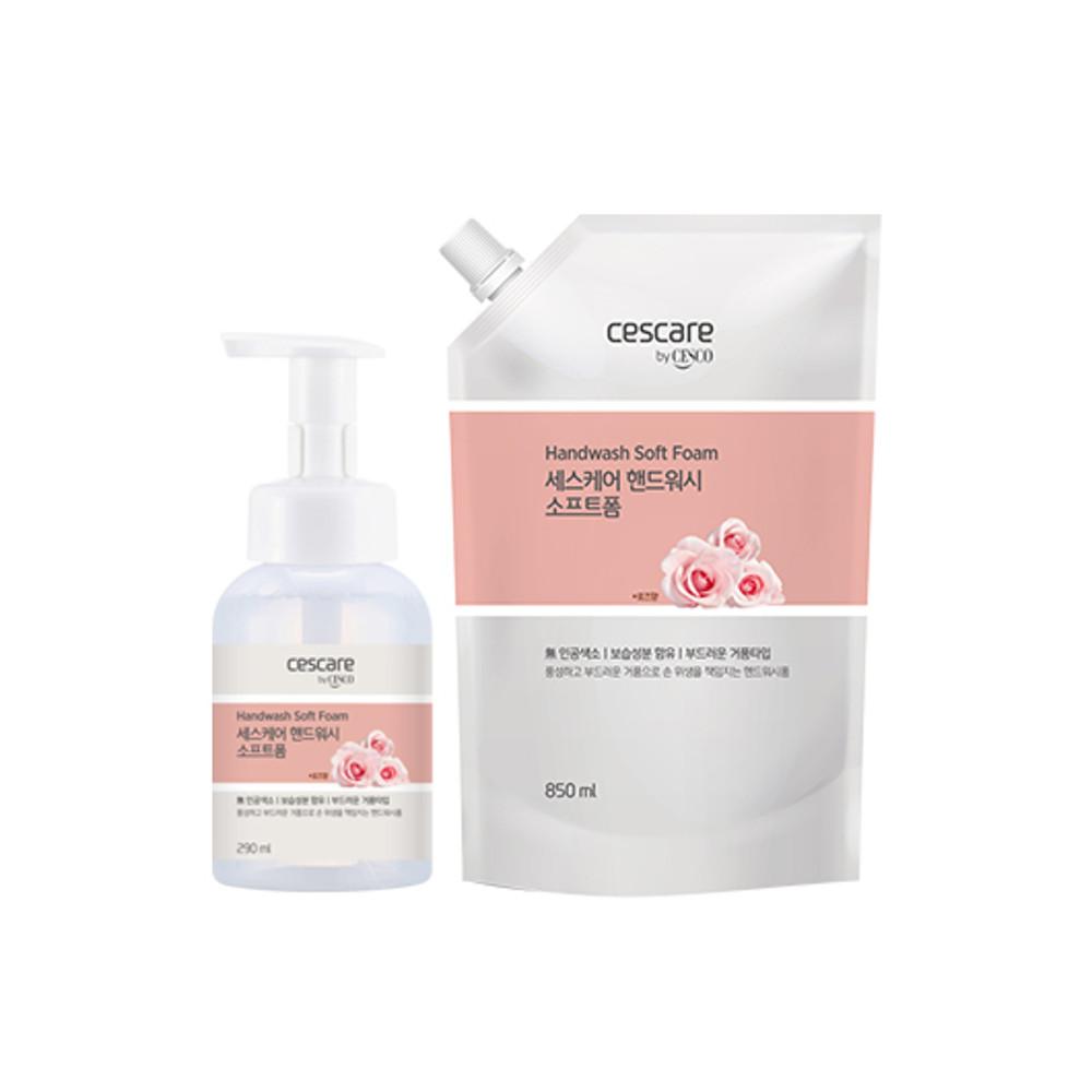 세스코 세스케어 핸드워시 소프트폼 290ml + 리필 파우치 850ml