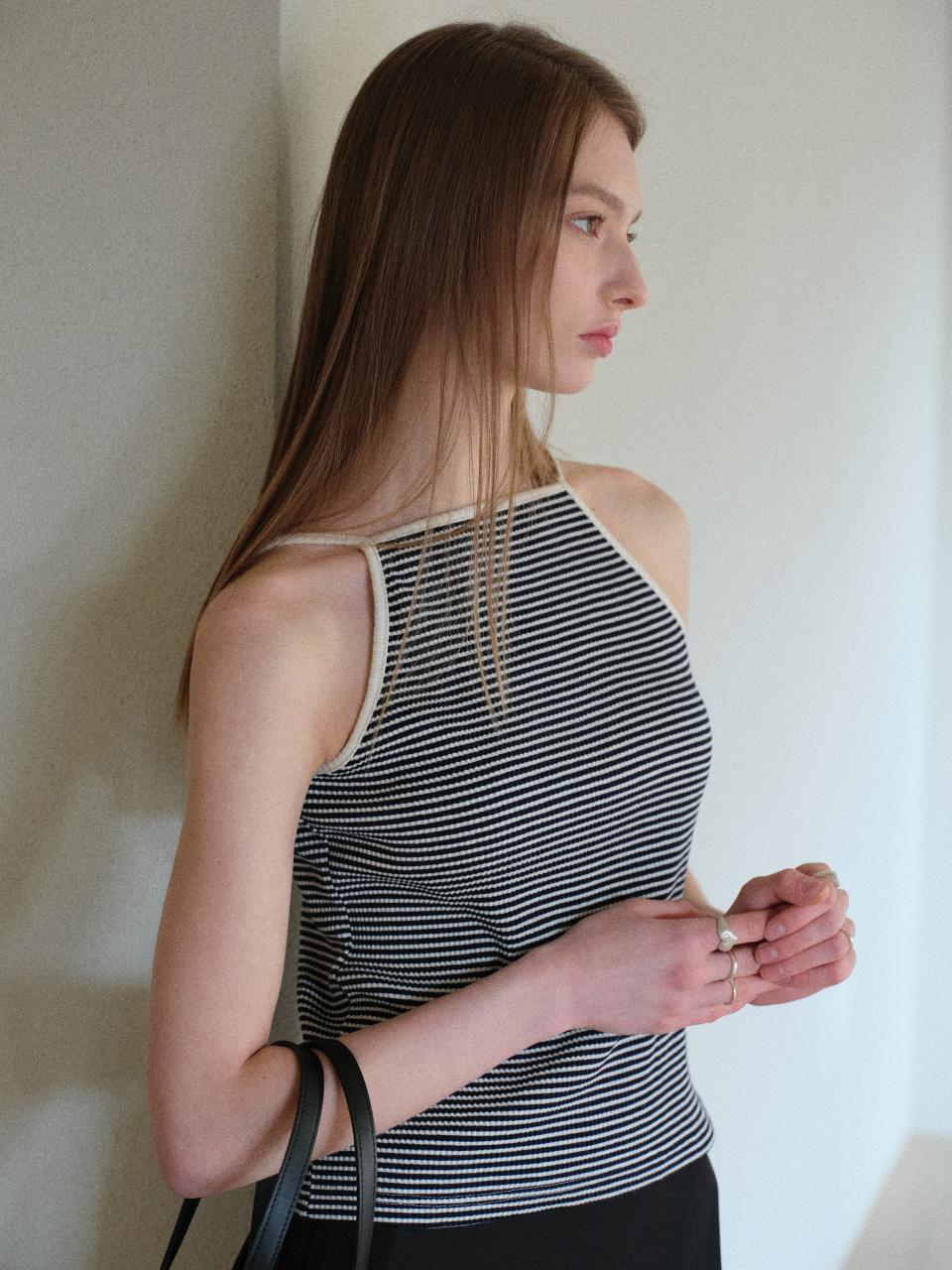 CLASSIC STRIPE CAMISOLE (BLACK)