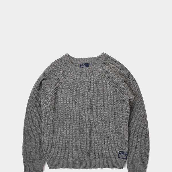 LAMBSWOOL SWEATER (GREY)