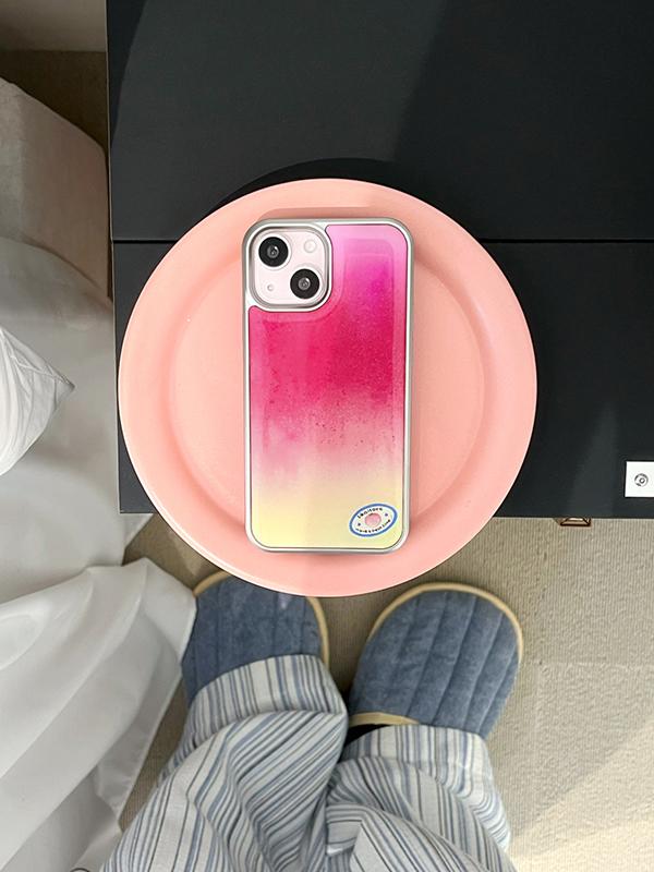 Peach Case • 에폭시 실버 범퍼 • 아이폰 13mini