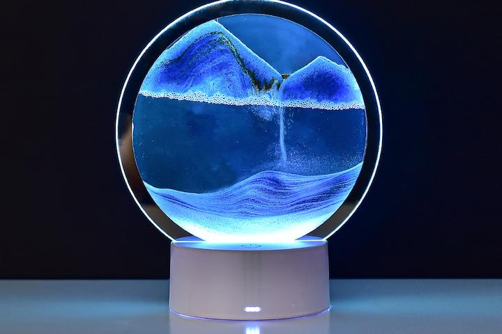 LED 모래멍 무드등 모래시계 움직이는 모래액자 (5colors)