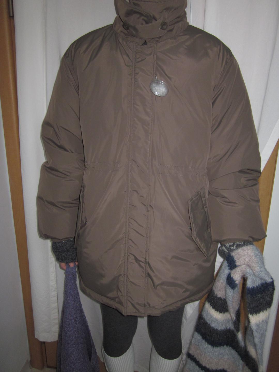 밀크브라운 하프 패딩(덕다운)