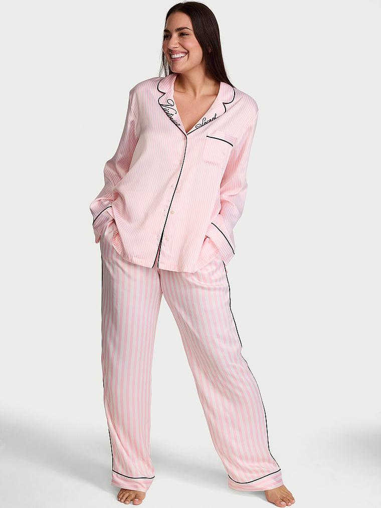 Signature Satin Long Pajama Set