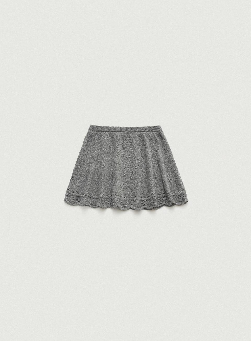 Clarie Scallop Knit Skirt