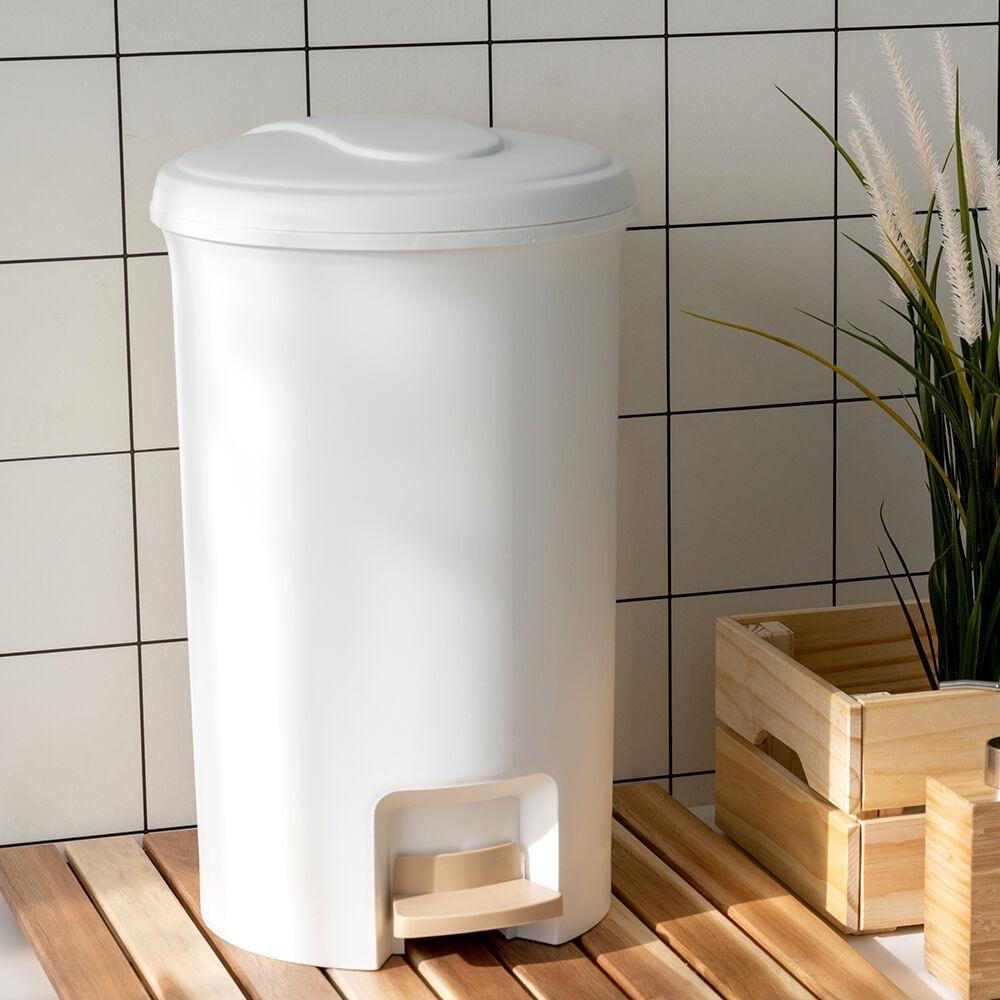 블랑 원형페달 휴지통 20L / 인테리어 휴지통, 대용량 휴지통, 기저귀 휴지통, 냄새차단 휴지통