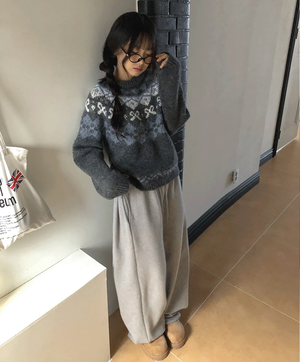 크립 기모 투웨이 사이드 핀턱 밴딩 팬츠 (7color)
