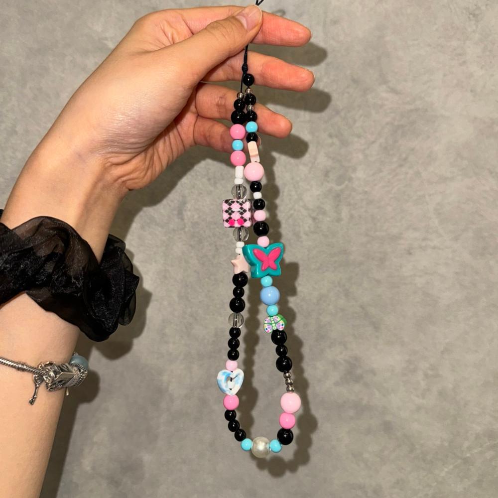 애스크홀 비즈스트랩 핸드폰줄 고리 스트랩 가방 다이어리