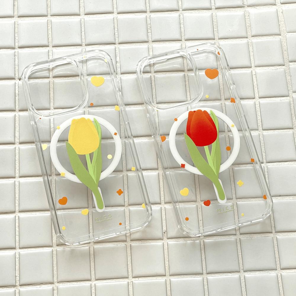 [믹] 튤립 젤하드 아이폰케이스 갤럭시케이스