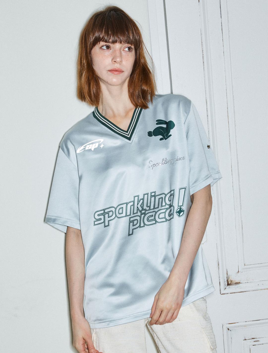 RUN RABBIT RUN FOOTBALL T-SHIRT (MINT)