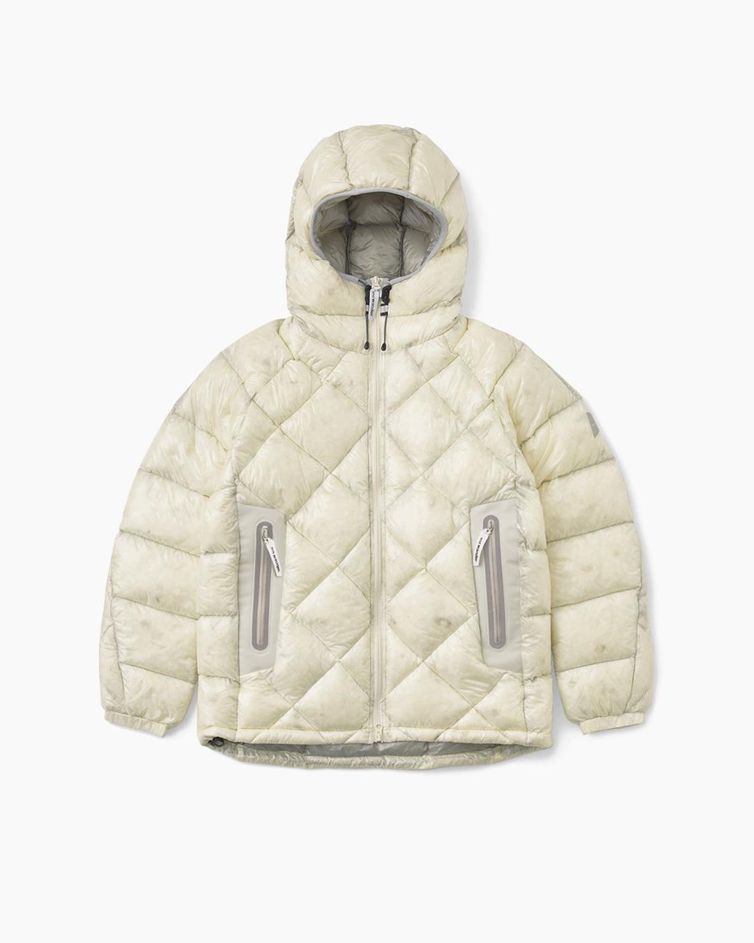 Diamond Stitch Down Hoodie Off White - Medium