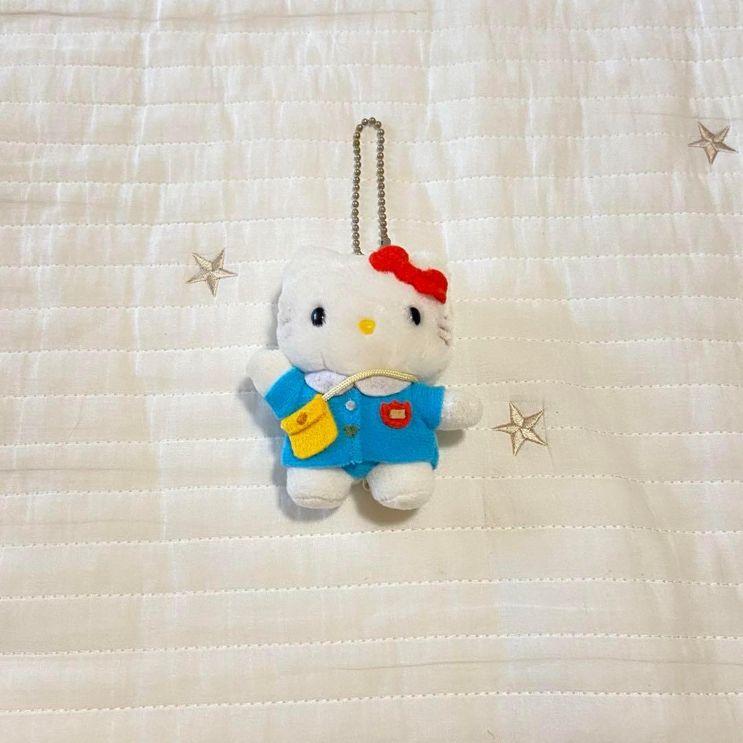 【希少】サンリオ ハローキティ 幼稚園　ぬいぐるみキーホルダー　平成レトロ