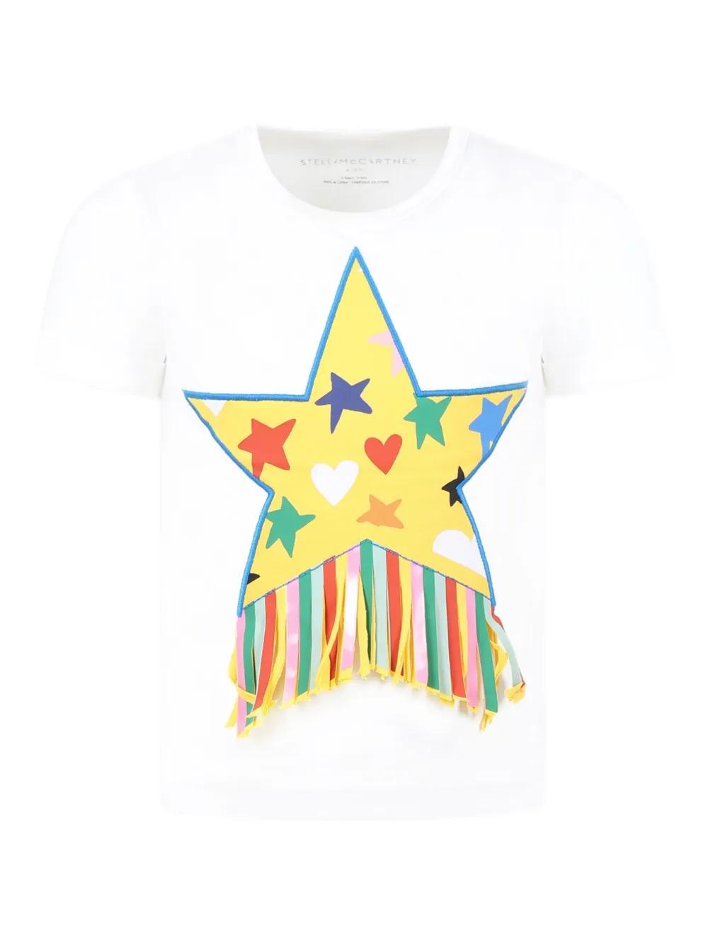 Stella McCartney Kids 스타 자수 티셔츠 | 화이트 | FARFETCH KR