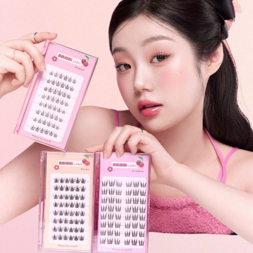 키보 노글루속눈썹 가닥속눈썹 삐삐래쉬 모음, 셀럽, 1개 - 속눈썹관리 소품 | 쿠팡
