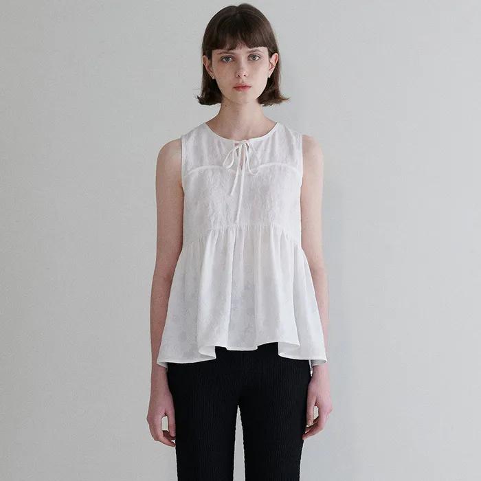 Flower Jacquard Blouse VW4MB101_2color