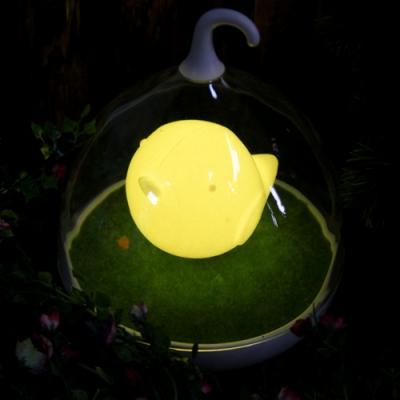 아기새 터치센서 USB 충전식 무드램프 (수유등 겸용)