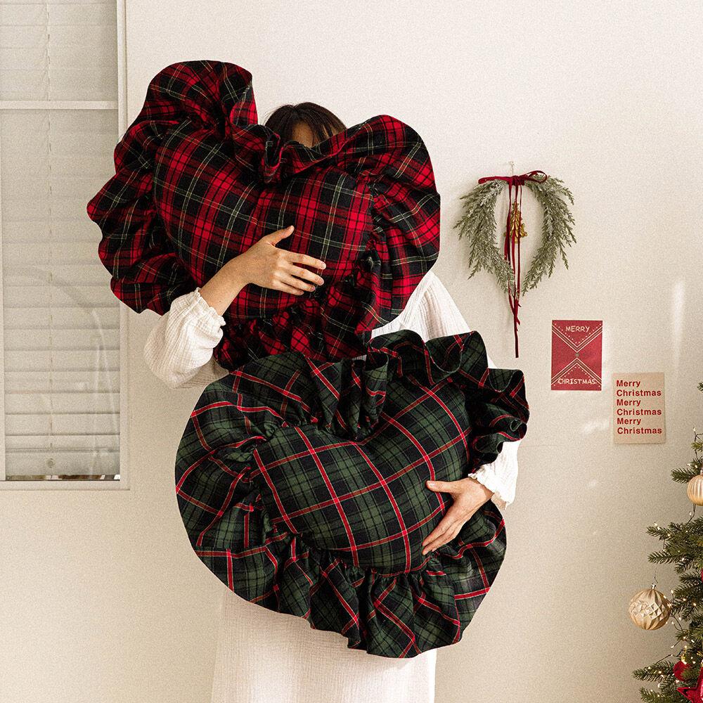 특별한 하루 하트 프릴 쿠션(솜포함) 2color