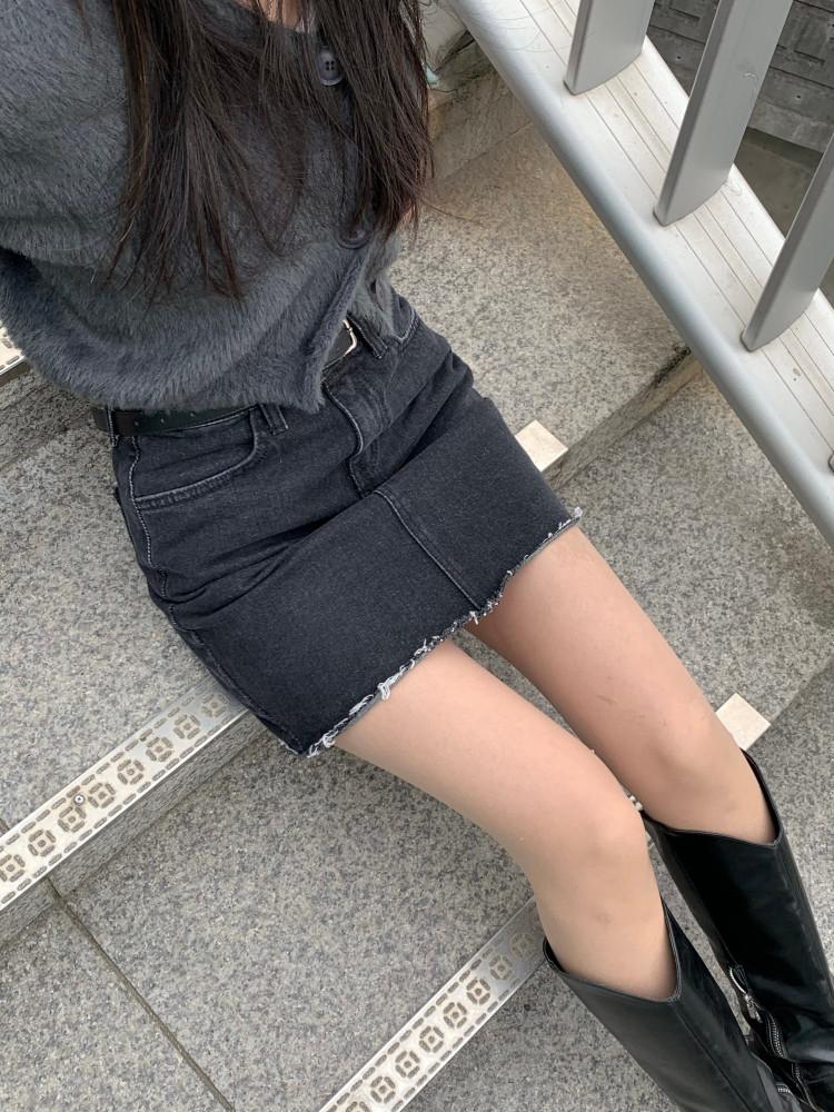 [타임라인서울] 흑청 미니스커트