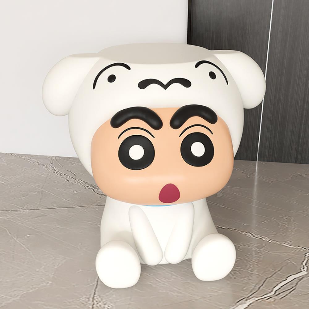 흰둥이 짱구 의자 스툴 짱구 사이드 테이블 인테리어 장식품