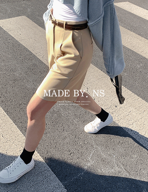 🤎1만후기🤎[made]내맘에홀릭핀턱하프슬랙스 - 5color (3,4부)