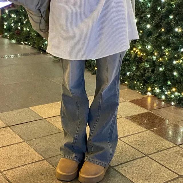 넘버 세미 부츠컷팬츠