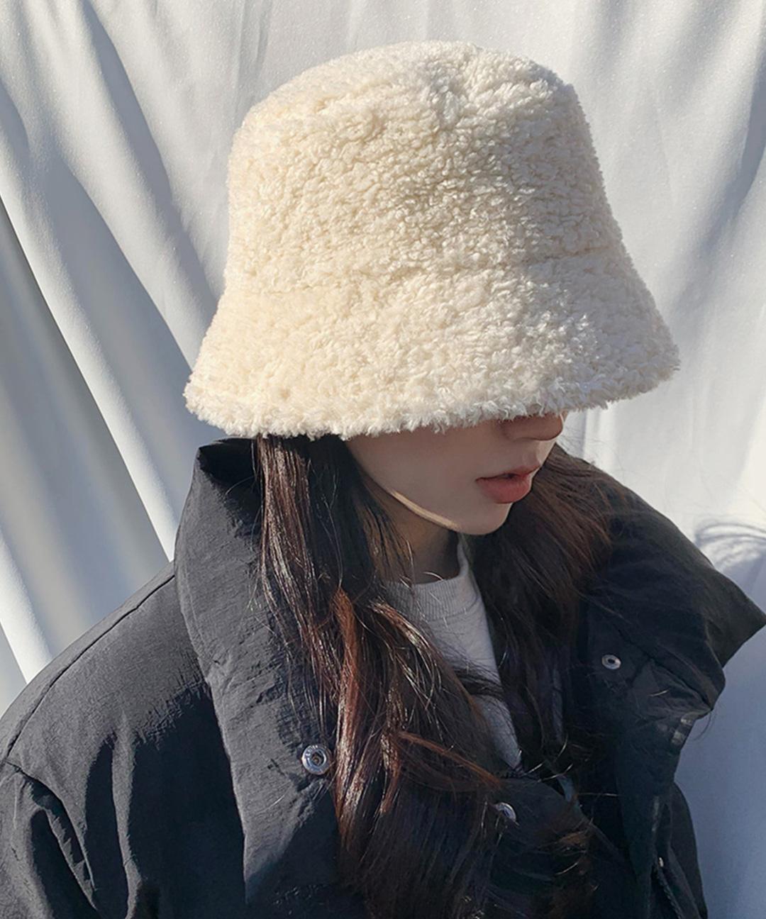 [자체제작🎉주문대폭주] 뽀글이 양털 버킷햇 2color