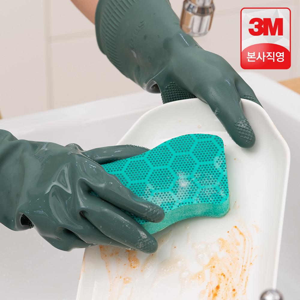 3M 도트수세미 16개(2+2입x4개) 주방용 강력 제로스크래치 스카치브라이트