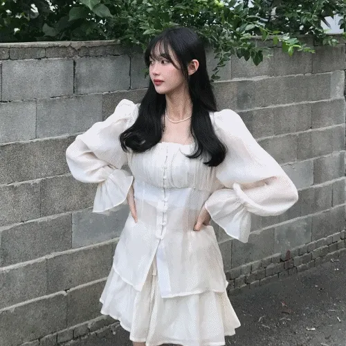 [블라우스+하의세트] 채릿 린넨 투피스 셋업