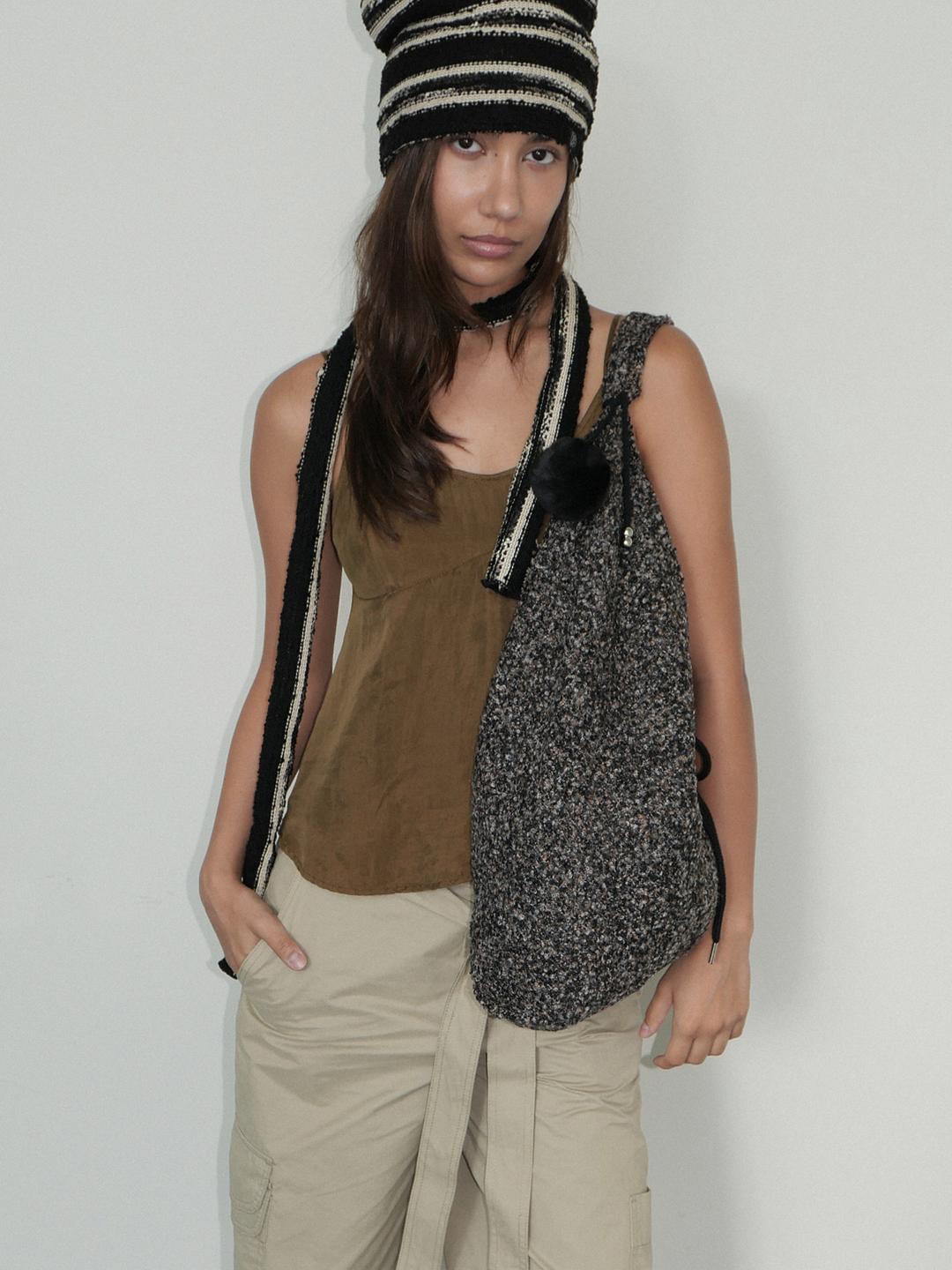 [3차 재입고] Jeanne Knit Shoulder Bag_Black