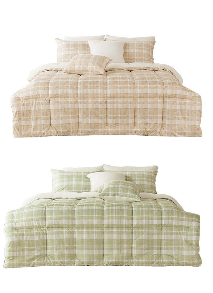 스윗체크 극세사 겨울 차렵이불 단품/세트_2컬러 S/SS·Q·K