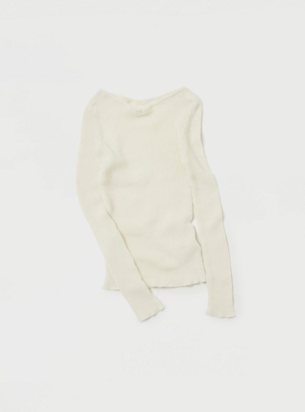 RIBBED V-NECK PULLOVER - CREAM BEIGE 3.12(THU) 14:00 OPEN