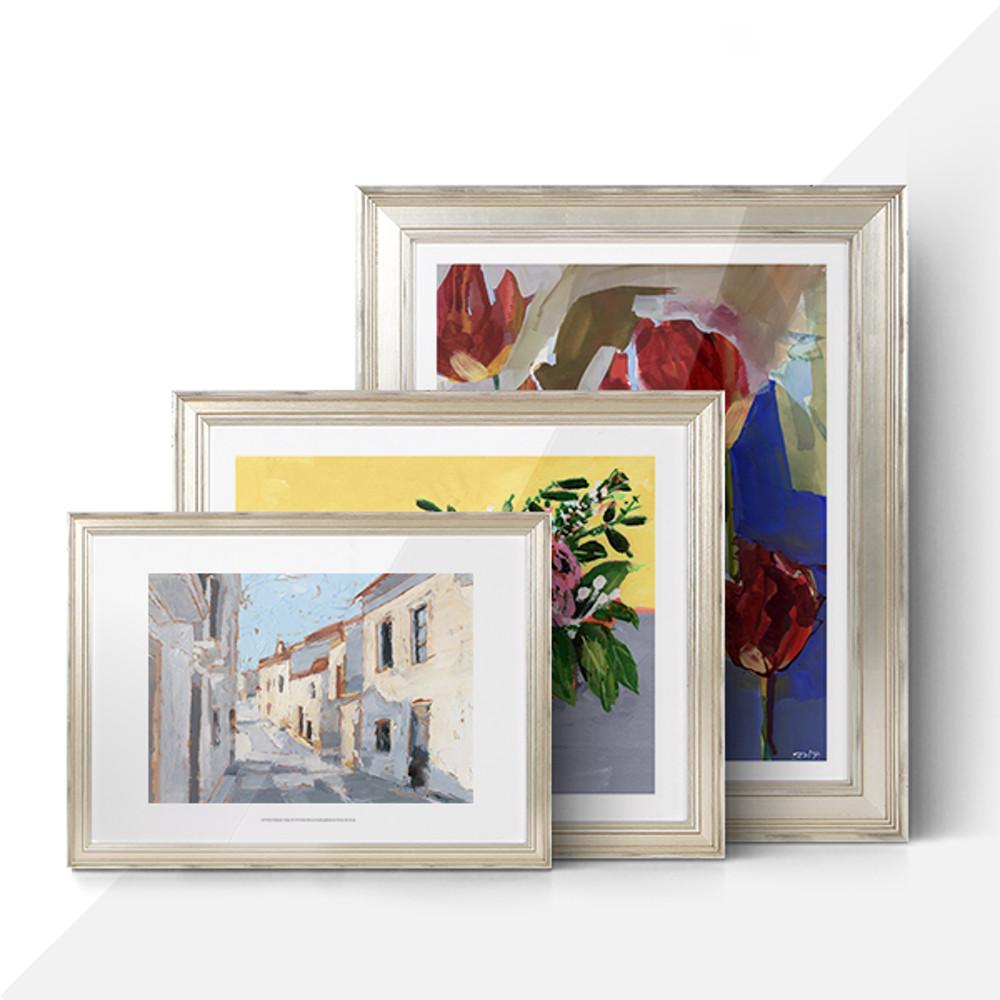 라슨쥴 빈티지 실버 원목 액자 A1 A2 A3 B1 B2 5x7 대형 인테리어 프레임